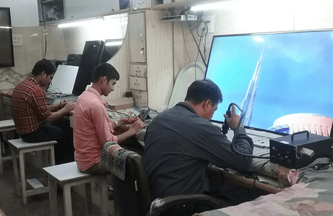 Television in a living space